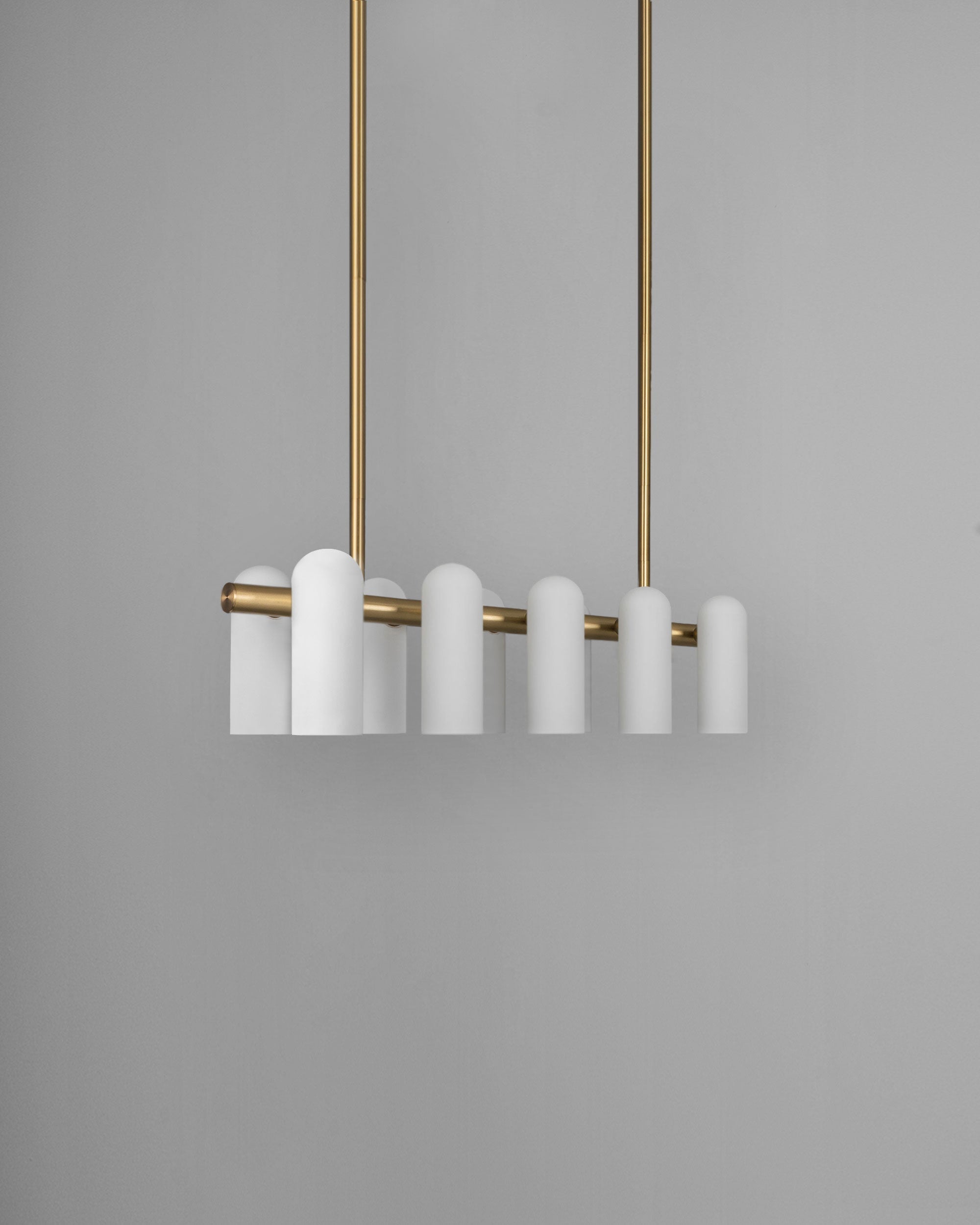 Schwung Odyssey Linear Chandelier Burnished Brass | Small